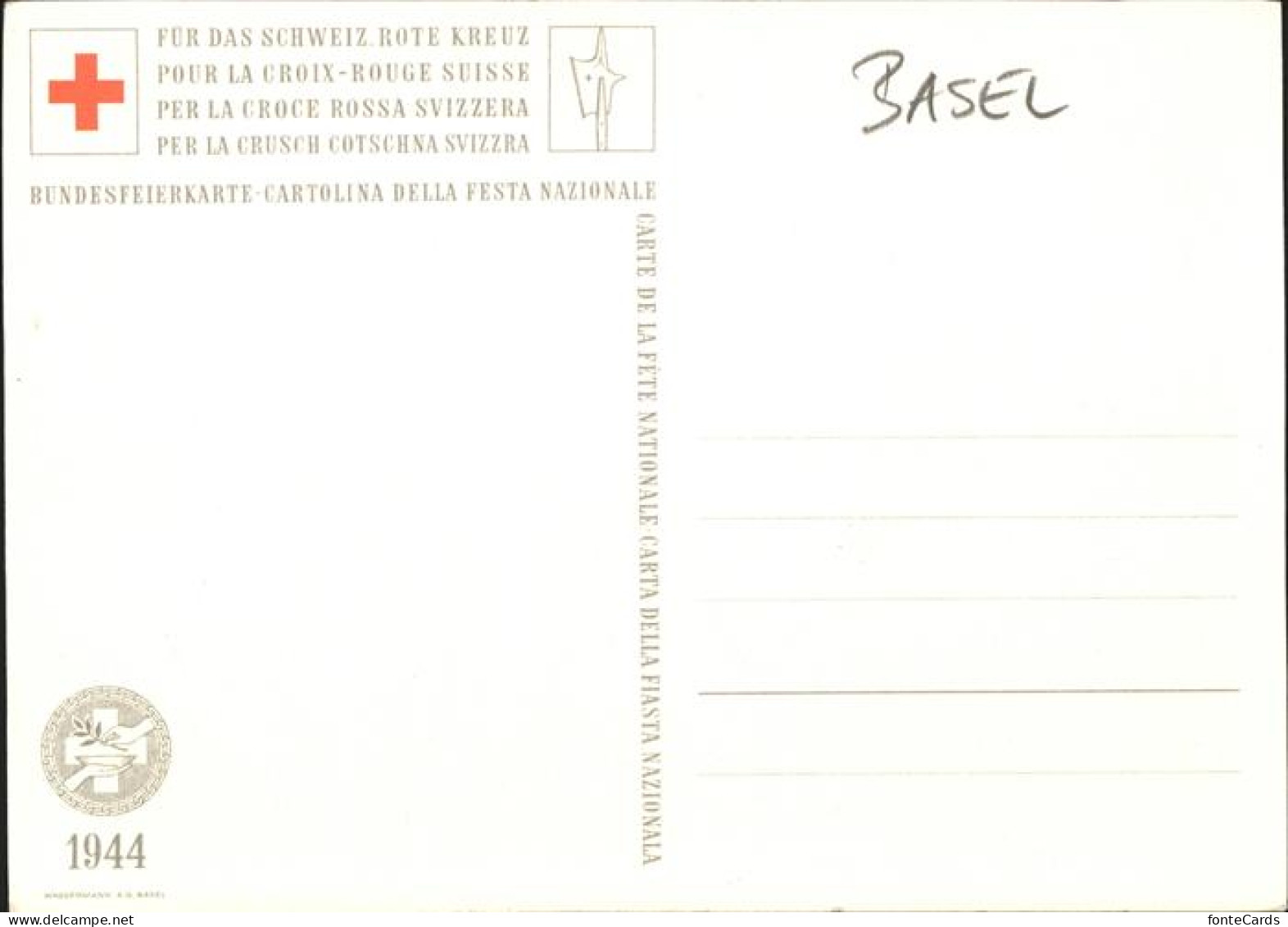 11092867 Basel_BS Rotes Kreuz
Bundesfeierkarte - Autres & Non Classés