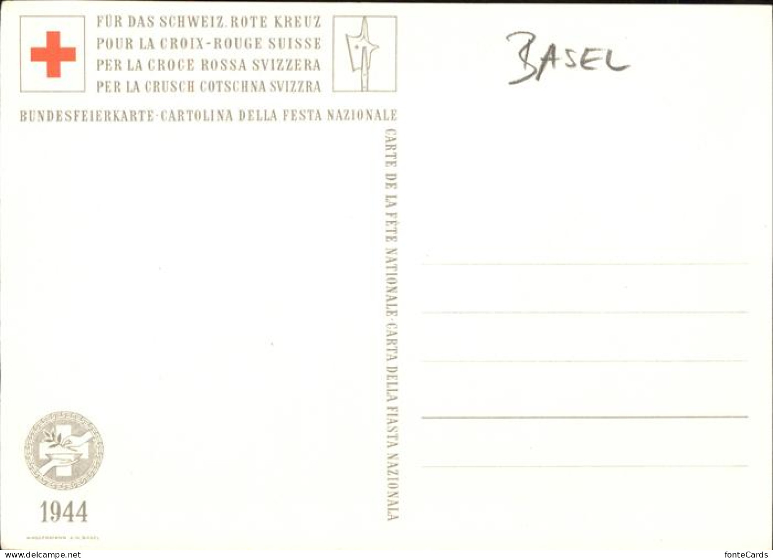 11092866 Basel_BS Rotes Kreuz
Bundesfeierkarte - Autres & Non Classés