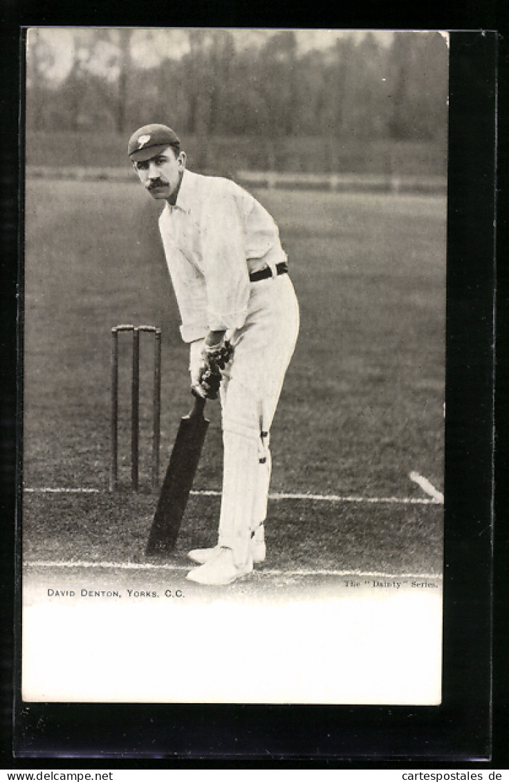 AK David Denton, Yorks. C. C. Beim Cricket  - Other & Unclassified