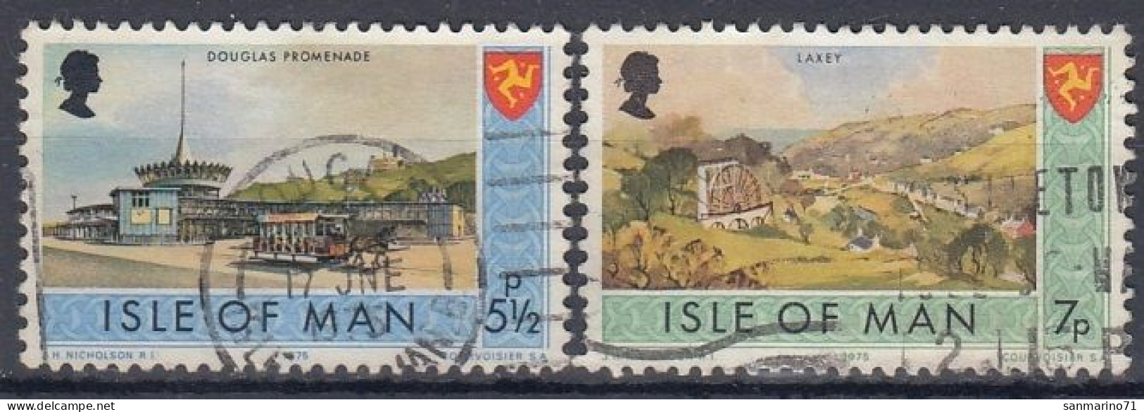 ISLE OF MAN 58-59,used,hinged - Isle Of Man