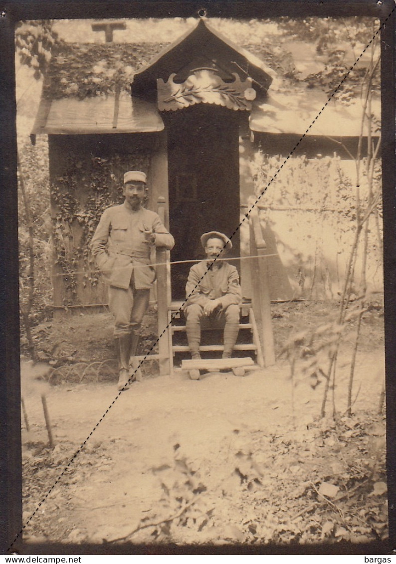 Photo Guerre 14-18 WW1 Les Eparges - Cagna D'officier Aux Douzains  - Verdun Meuse - Guerre, Militaire