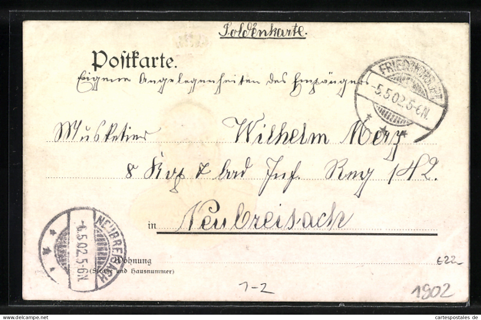Lithographie 50 Jähriges Regierungsjubiläum Grossherzog Friedrich Von Baden 1852-1902, Porträt, Wappen, Greife  - Königshäuser