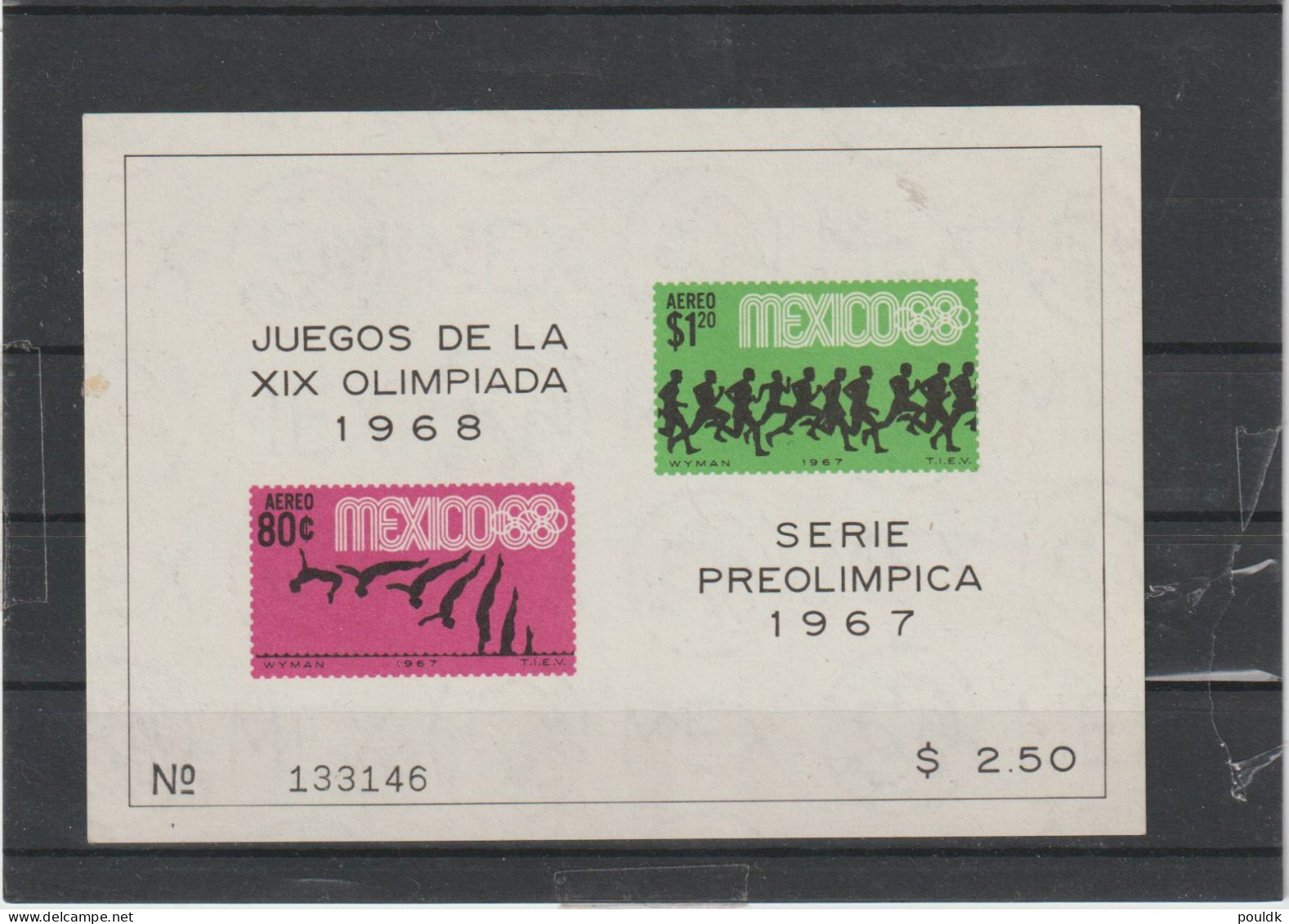 Olympic Games In Mexico City 1968 - Six Souvenir Sheets MNH/**. Postal Weight Approx. 0,09 Kg. Please Read Sales Conditi - Ete 1968: Mexico