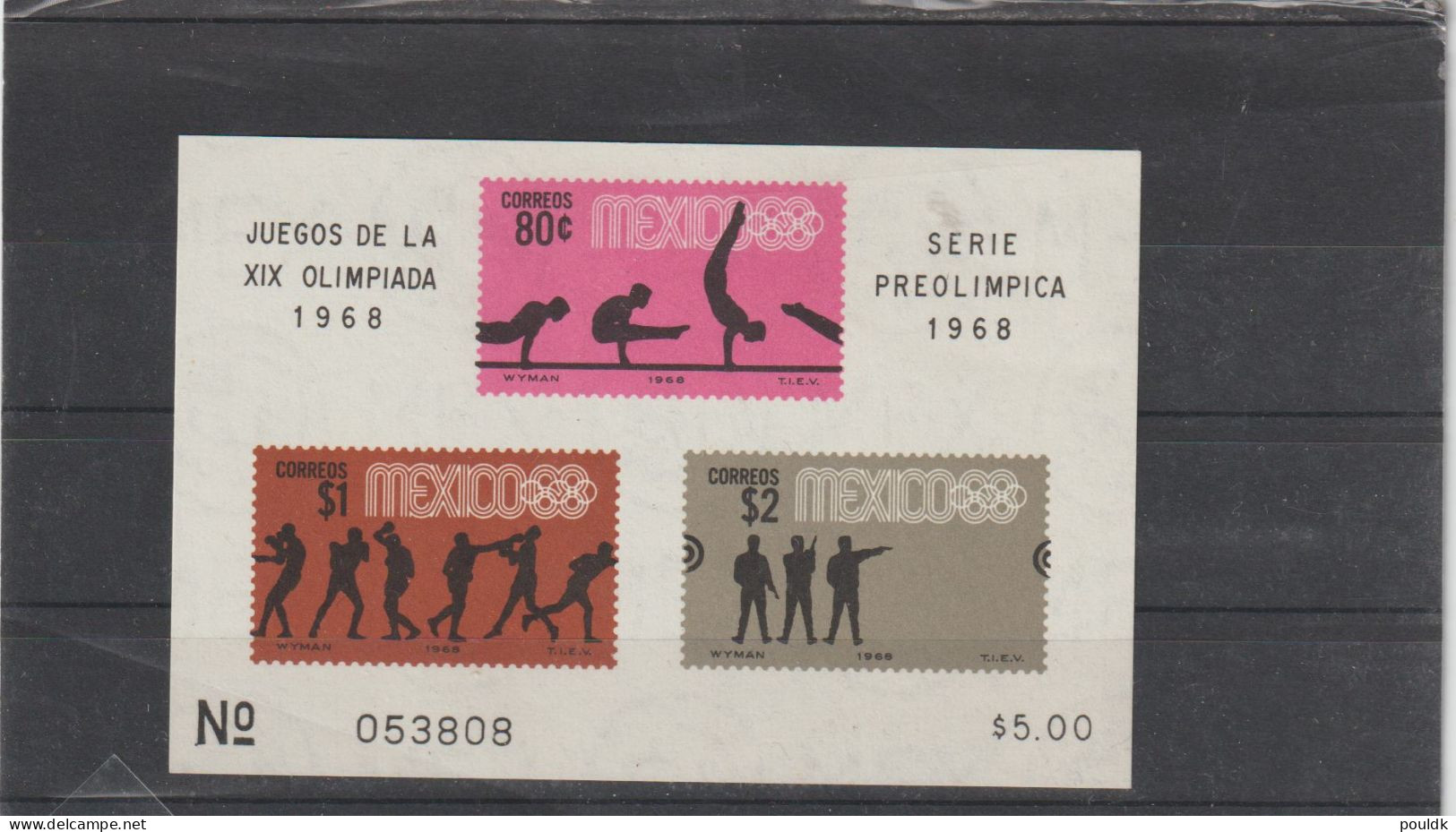 Olympic Games In Mexico City 1968 - Six Souvenir Sheets MNH/**. Postal Weight Approx. 0,09 Kg. Please Read Sales Conditi - Ete 1968: Mexico