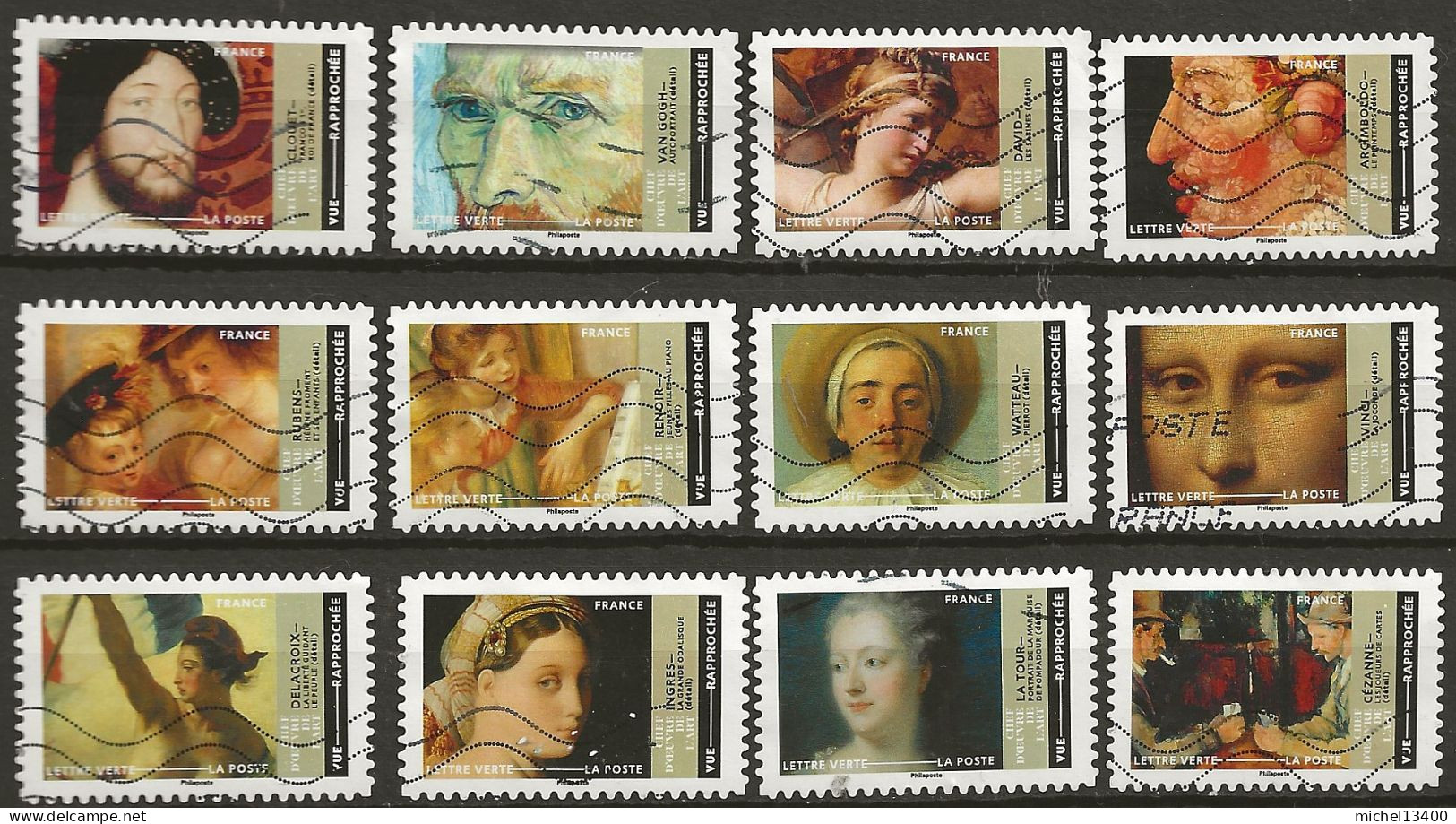 Année 2022 Série Chefs D'Oeuvres De L'Art Réf 1 - Used Stamps