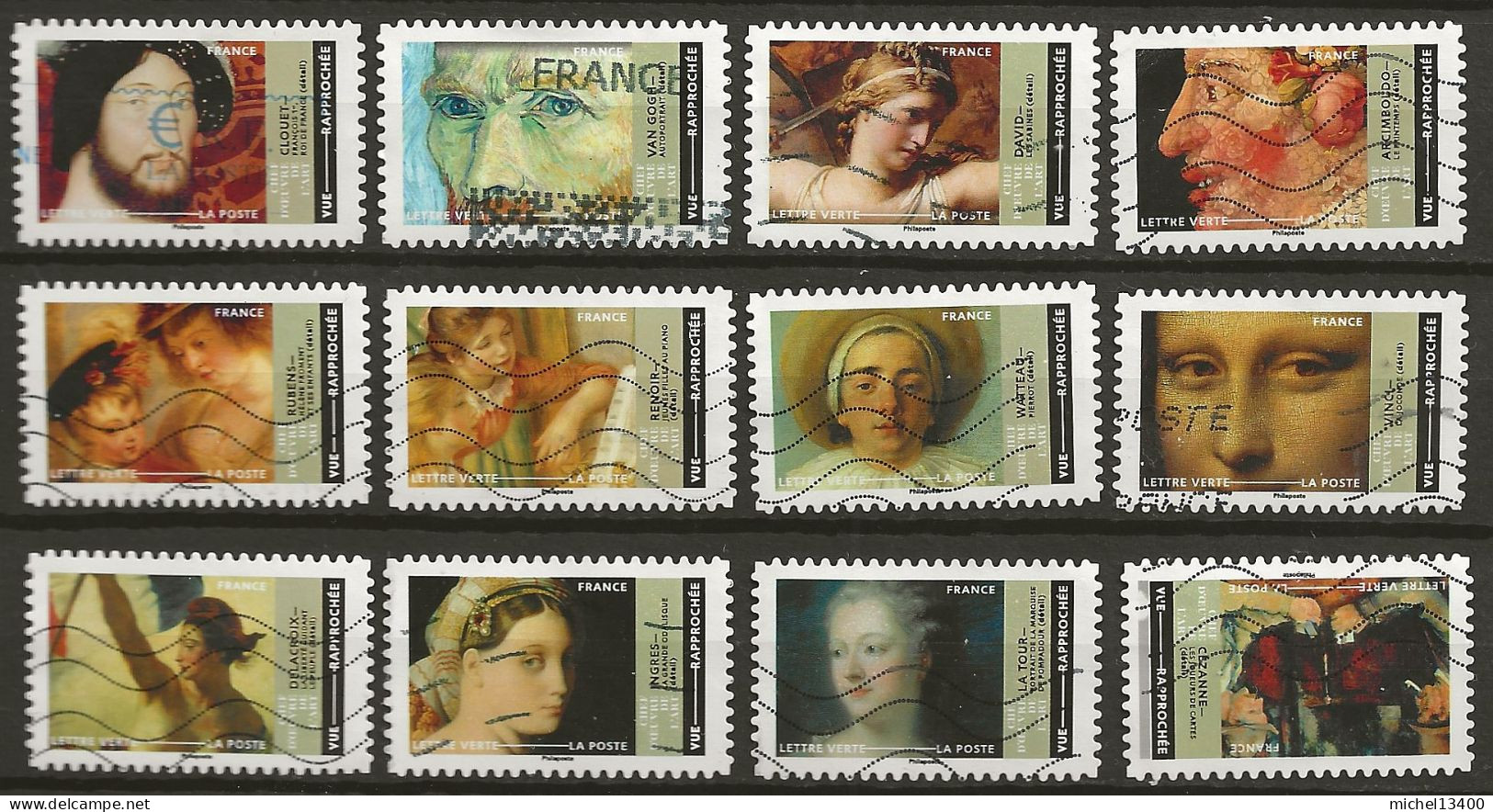 Année 2022 Série Chefs D'Oeuvres De L'Art Réf A - Used Stamps