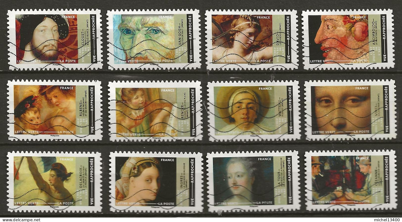 Année 2022 Série Chefs D'Oeuvres De L'Art Réf B - Used Stamps