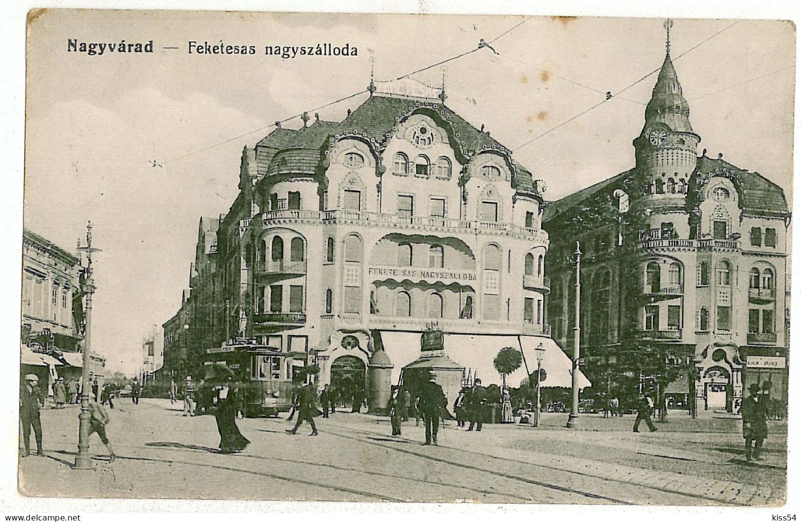 RO 86 - 2915 ORADEA, Romania, Market, Tramway - Old Postcard - Used - 1907 - Roemenië