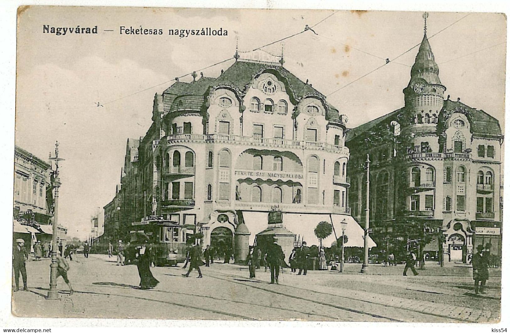 RO 86 - 2915 ORADEA, Romania, Market, Tramway - Old Postcard - Used - 1907 - Roumanie