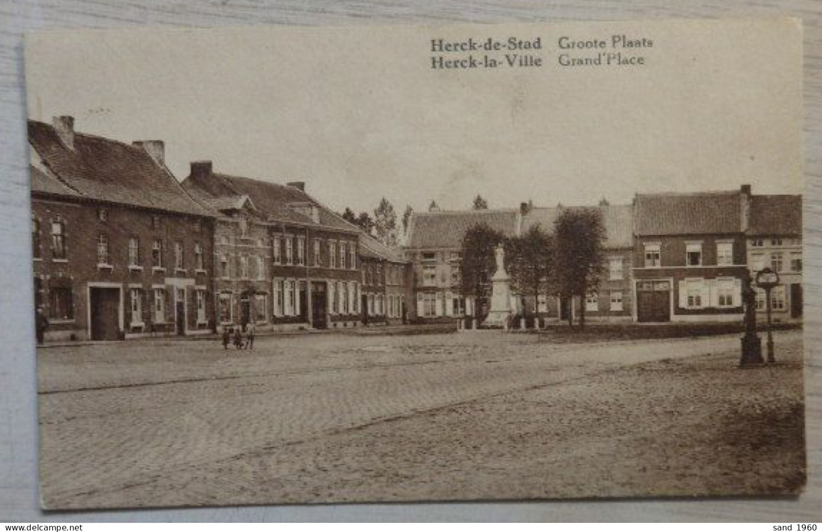 Herk De Stad / Herck La Ville - Groote Plaats/Grand'Place - Uitg: Ed: Stauven Photo - Circulé - 2 Scans - Herk-de-Stad
