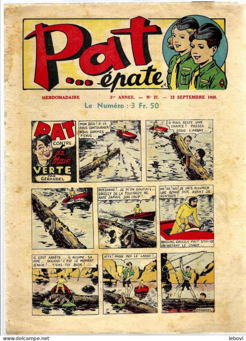 Périodique « PAT…épate » - Hebdomadaire N° 37 Du 12/09/1948 - A Suivre
