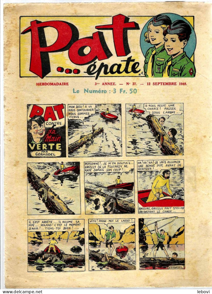 Périodique « PAT…épate » - Hebdomadaire N° 37 Du 12/09/1948 - Fortsetzungen