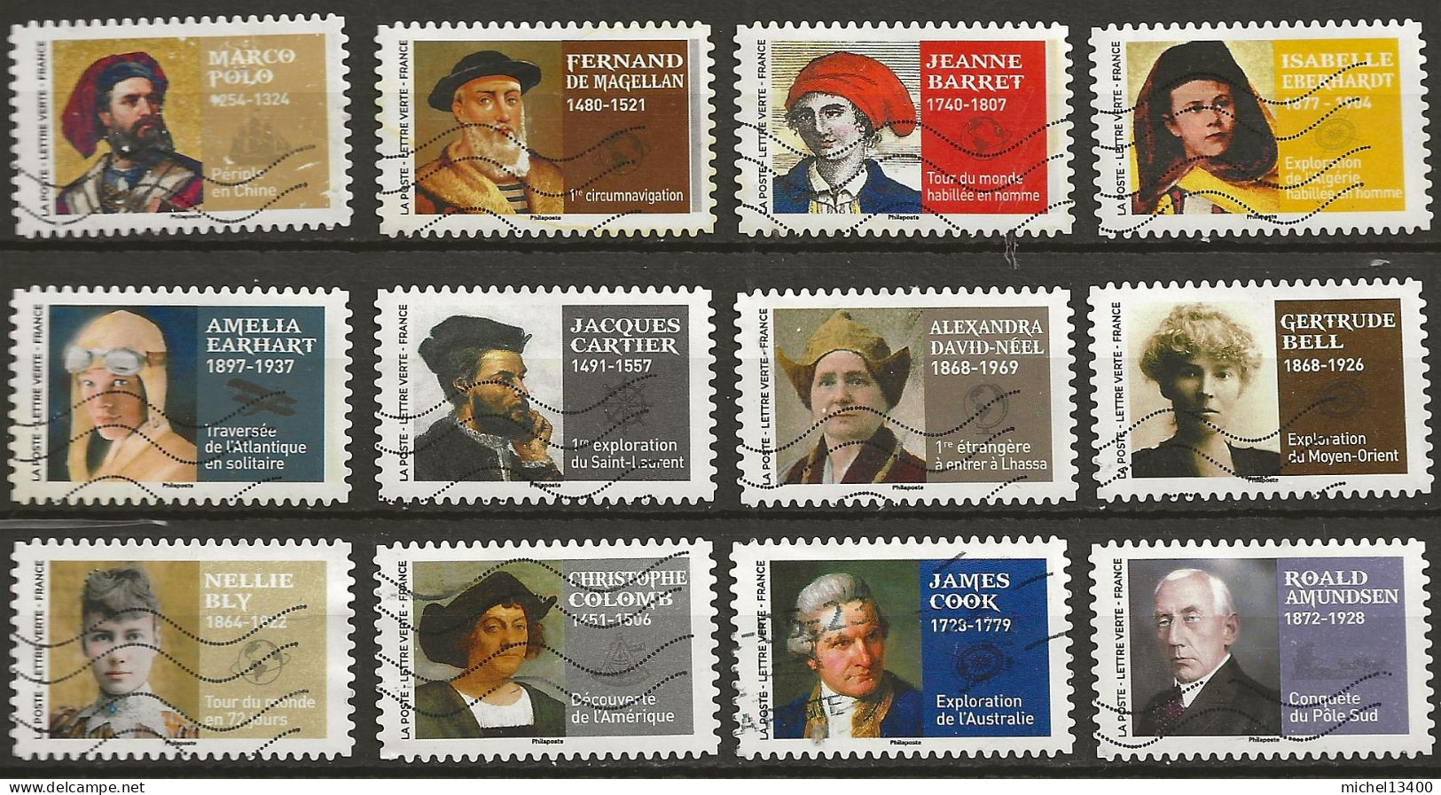 Année 2022 Série Les Grands Voyageurs Réf 3 - Used Stamps