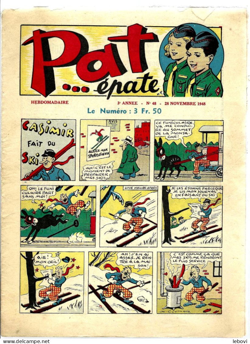 Périodique « PAT…épate » - Hebdomadaire N° 48 Du 28/11/1948 - A Suivre