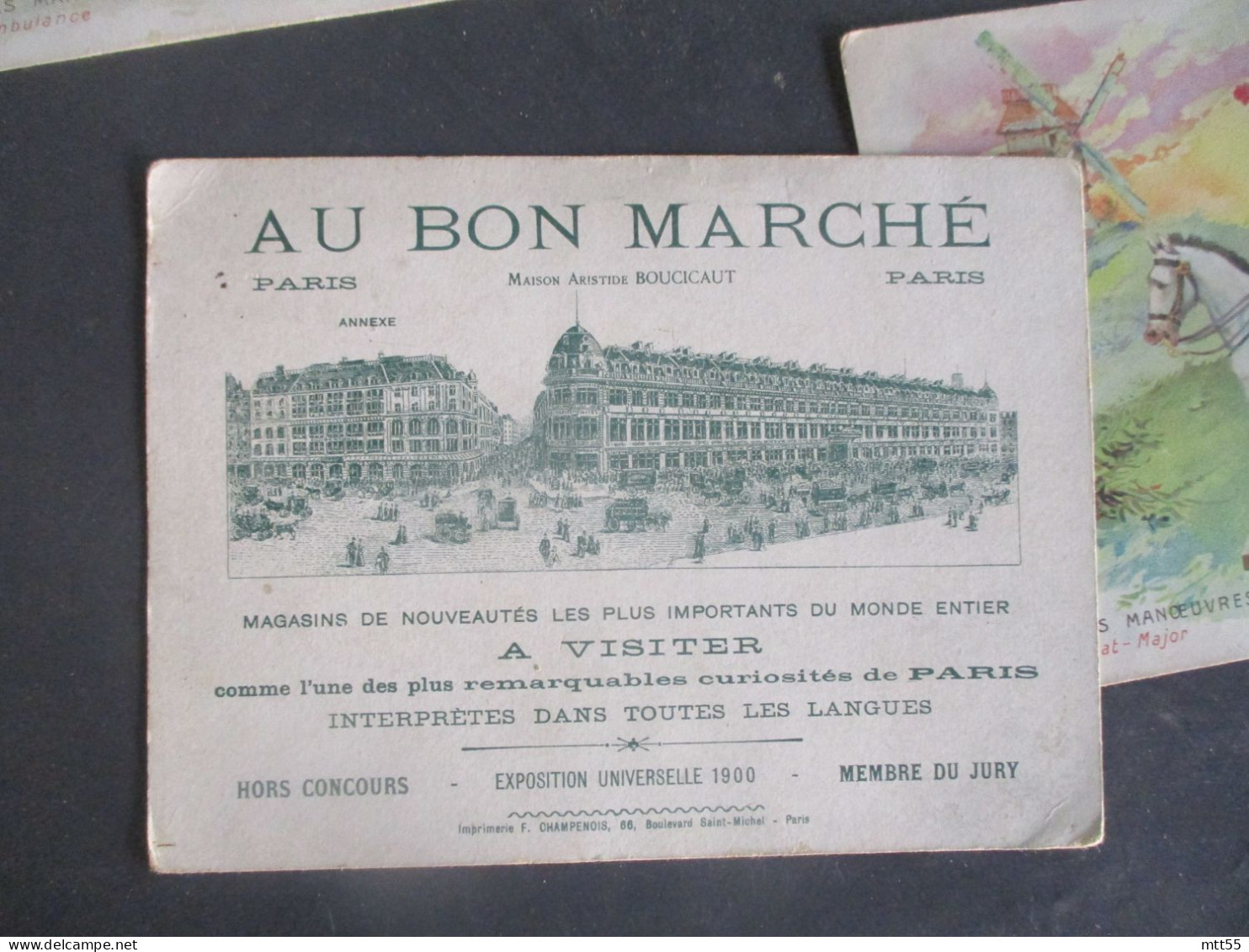 AU BON MARCHE  SERIE DE 6 CHROMO LES PETITES MANOEUVRES - Au Bon Marché