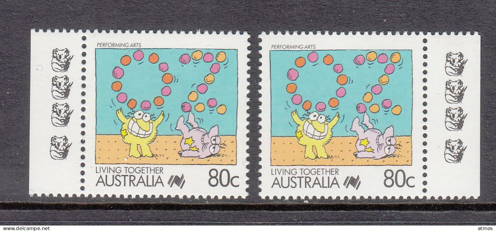 Australia MNH Michel Nr 1090 From 1988 Reprint 4 Koala - Neufs