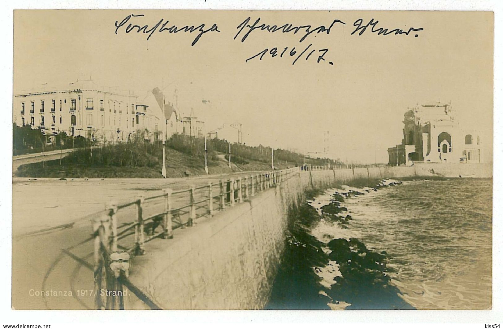 RO 86 - 2529 CONSTANTA, Romania, Waterfront Pier And Casino - Old Postcard, Real FOTO - Unused - Roumanie