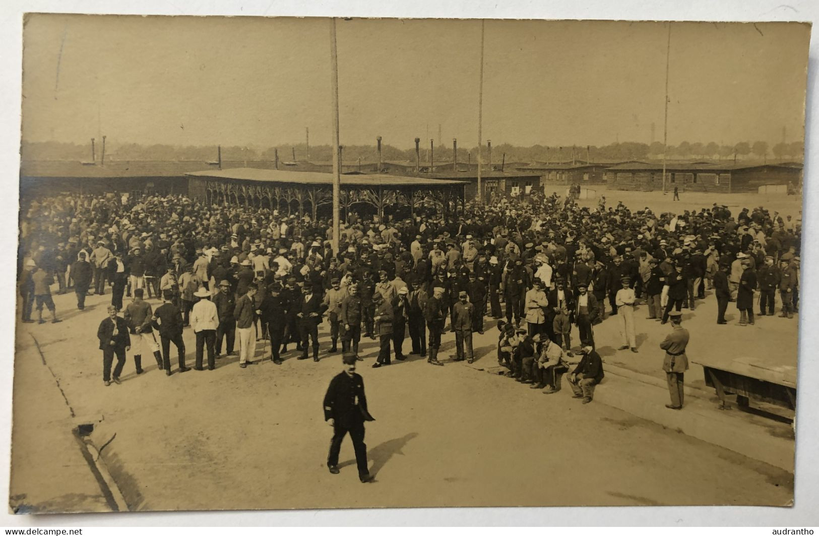 Carte Photo WW1 - Nombreux Prisonniers Et Barquements Camp De Friedrichsfeld - Mars 1918 - Guerre 14-18 - 1914-18