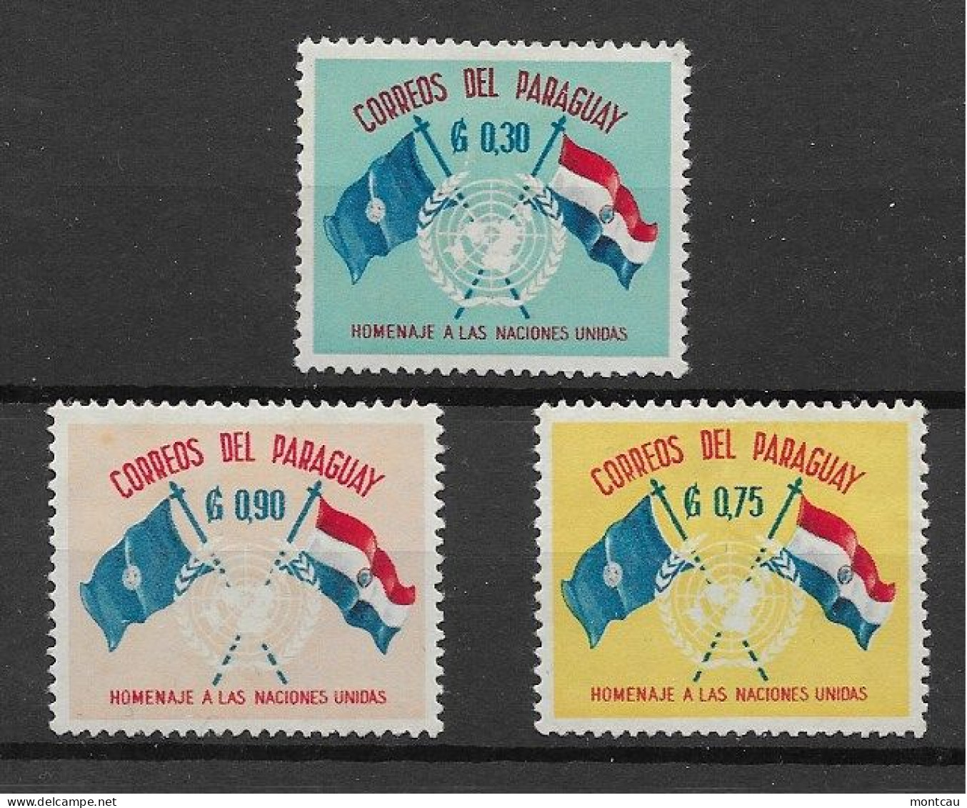 Paraguay 1960 - Naciones Unidas (*) - 3b. 1961-... Unused