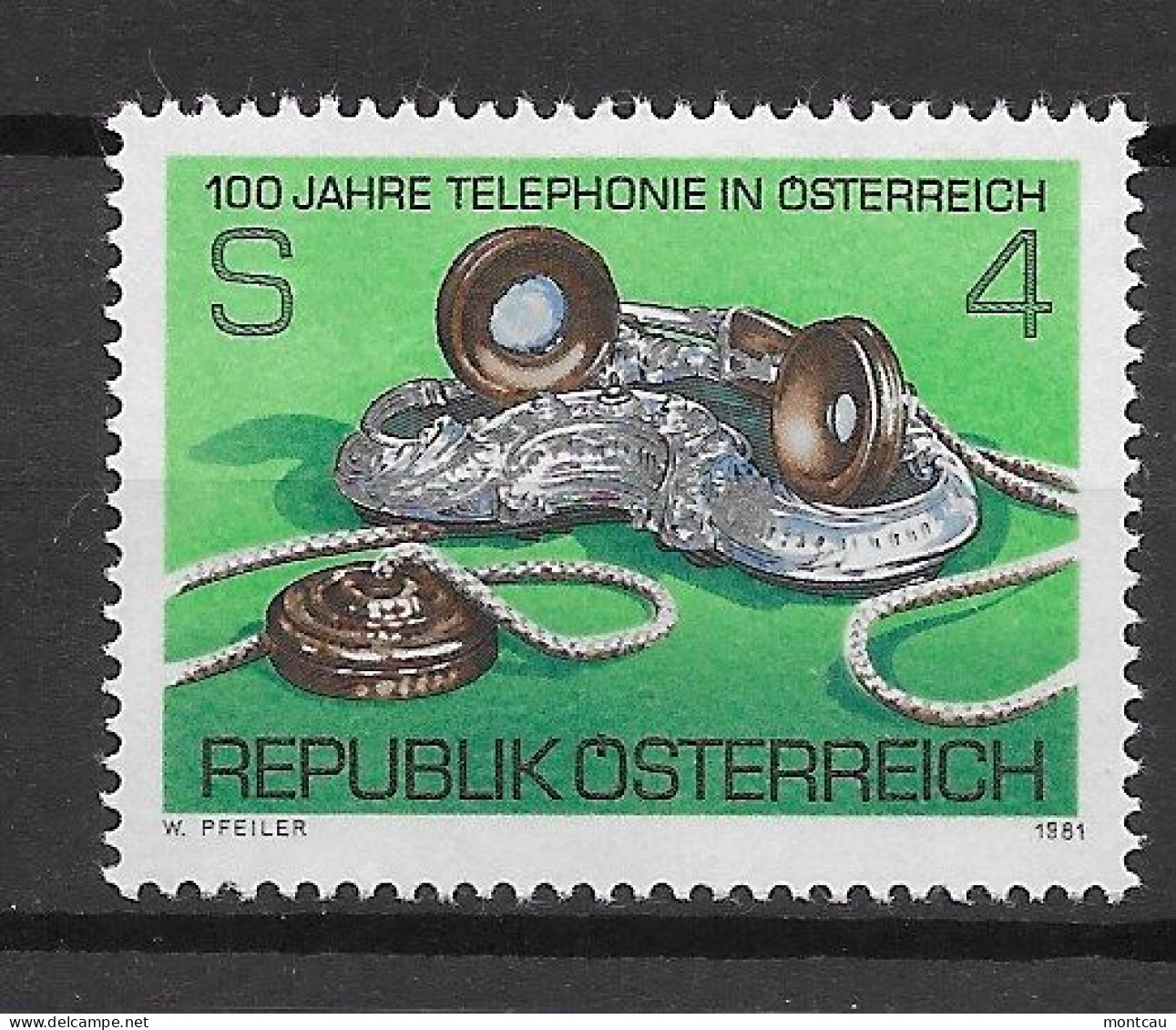 Austria 1981.  Telefonia Yv 1501  (**) - Ongebruikt