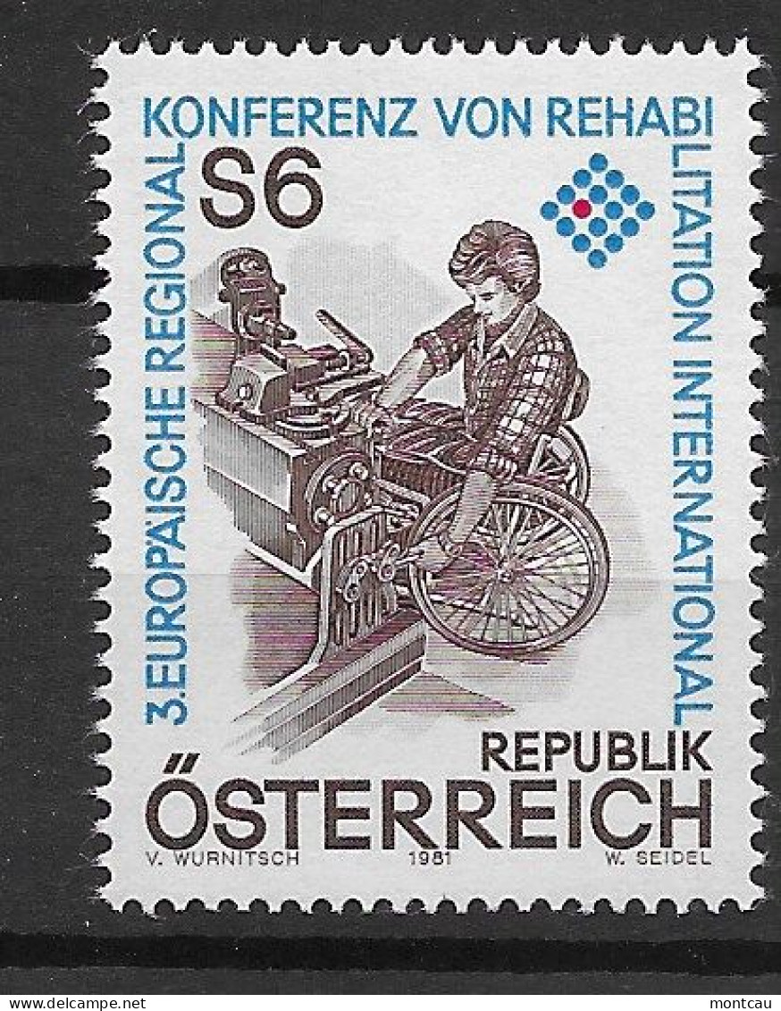 Austria 1981.  Minusvalidos Yv 1496  (**) - Nuovi