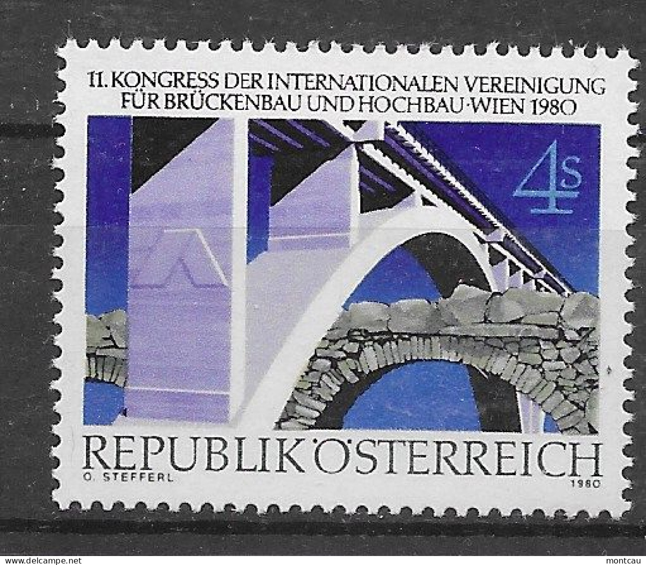 Austria 1980.  Puentes Yv 1483  (**) - Neufs