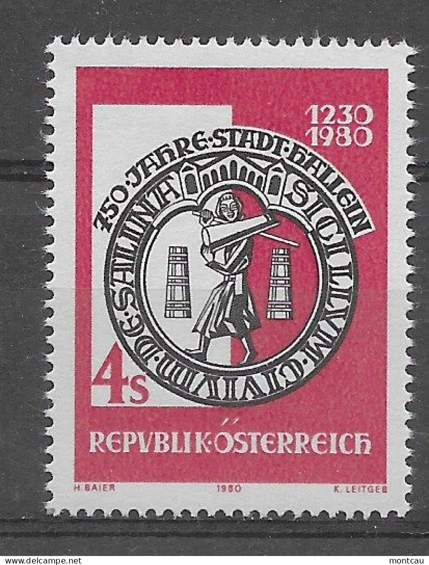 Austria 1980.  Hallein Yv 1466  (**) - Ungebraucht