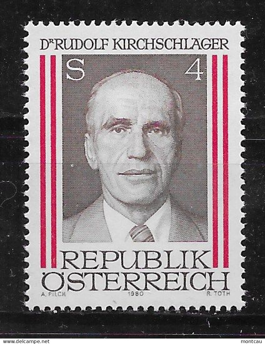Austria 1980.  Rudolf Kirchschlager Yv 1464  (**) - Unused Stamps