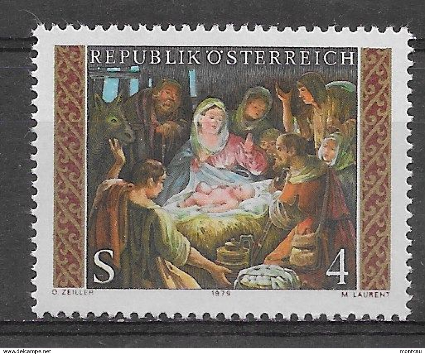 Austria 1979.  Navidad Yv 1458  (**) - Noël