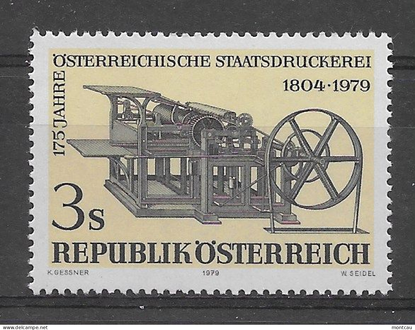 Austria 1979.  Imprenta Nacional Yv 1449  (**) - Neufs