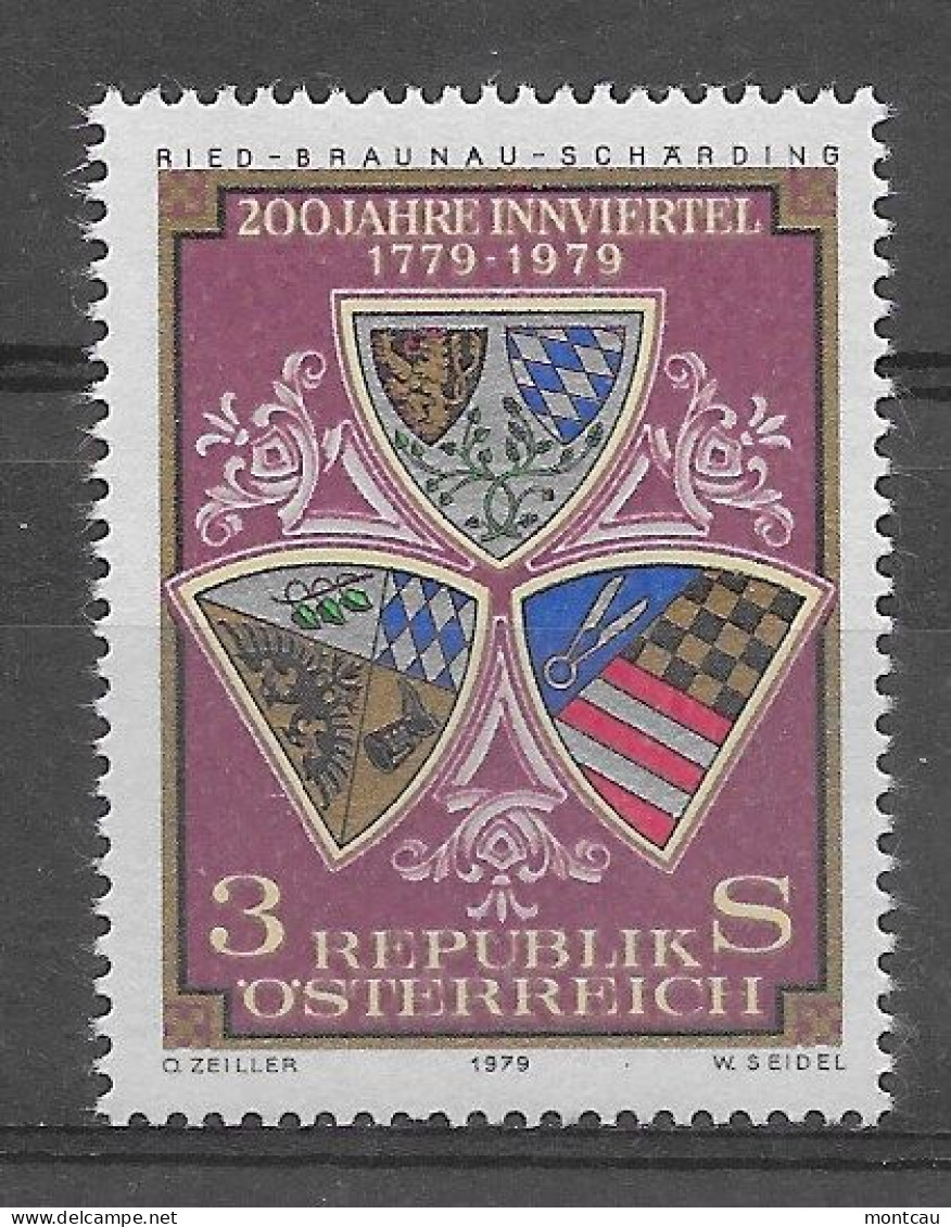 Austria 1979.  Innviertel Yv 1440  (**) - Unused Stamps