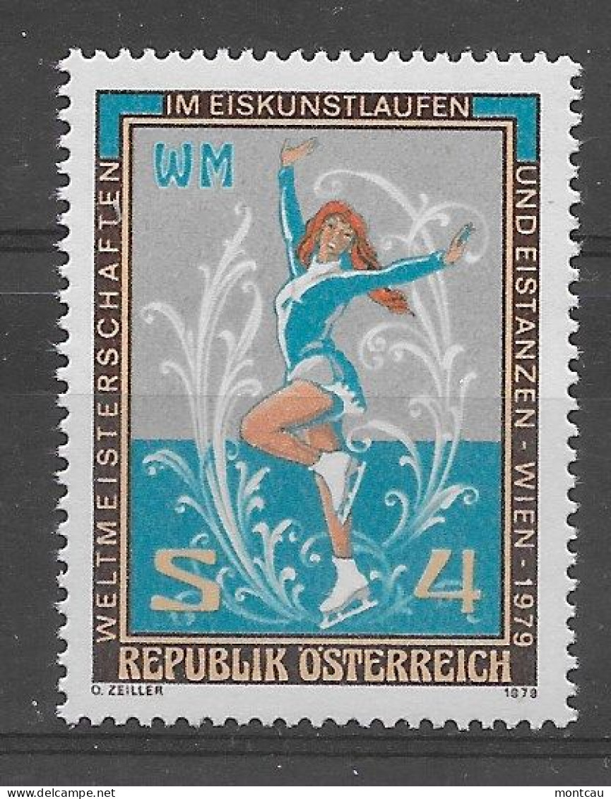Austria 1979.  Patinaje Yv 1429  (**) - Neufs