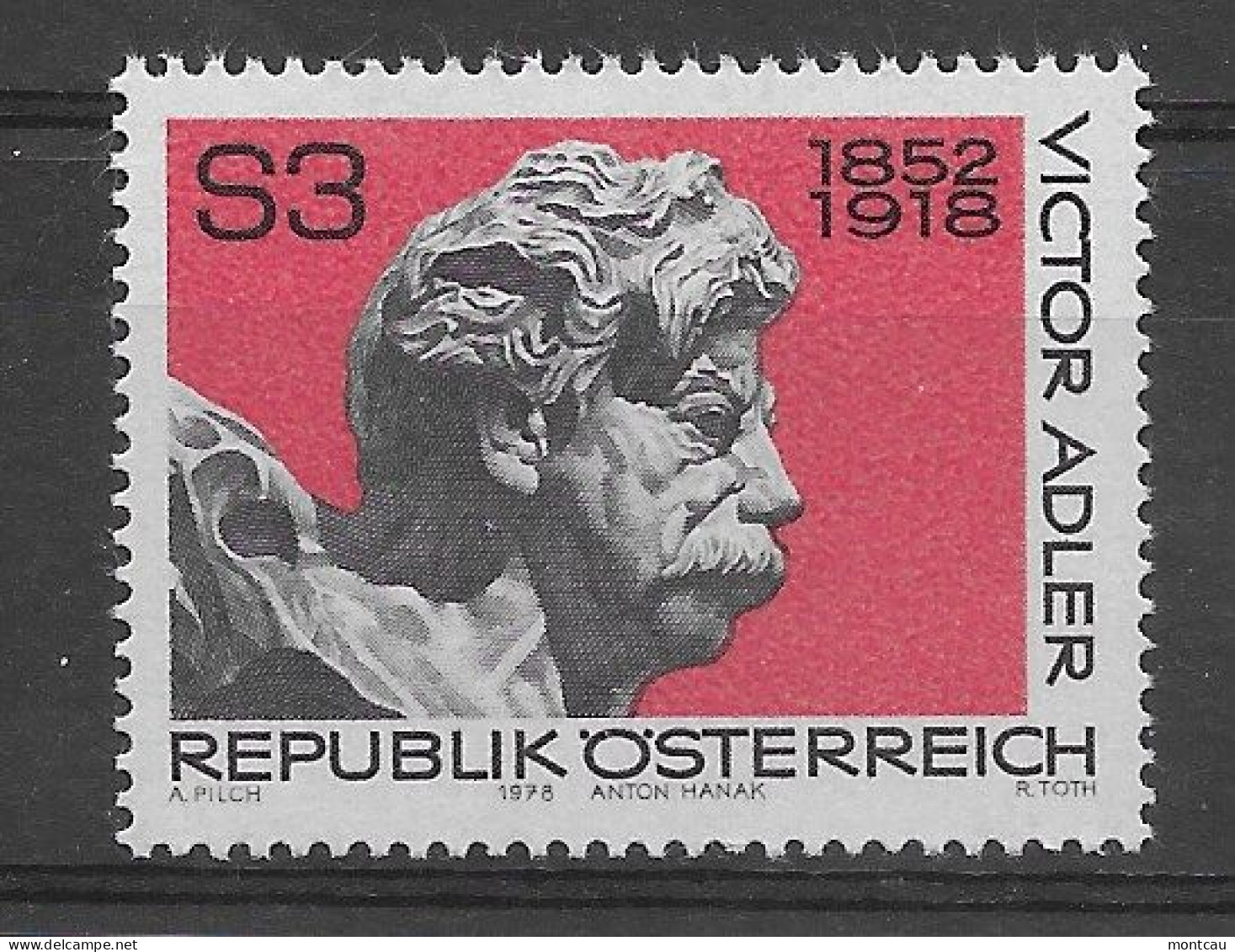 Austria 1978.  Victor Adler Yv 1418  (**) - Ungebraucht