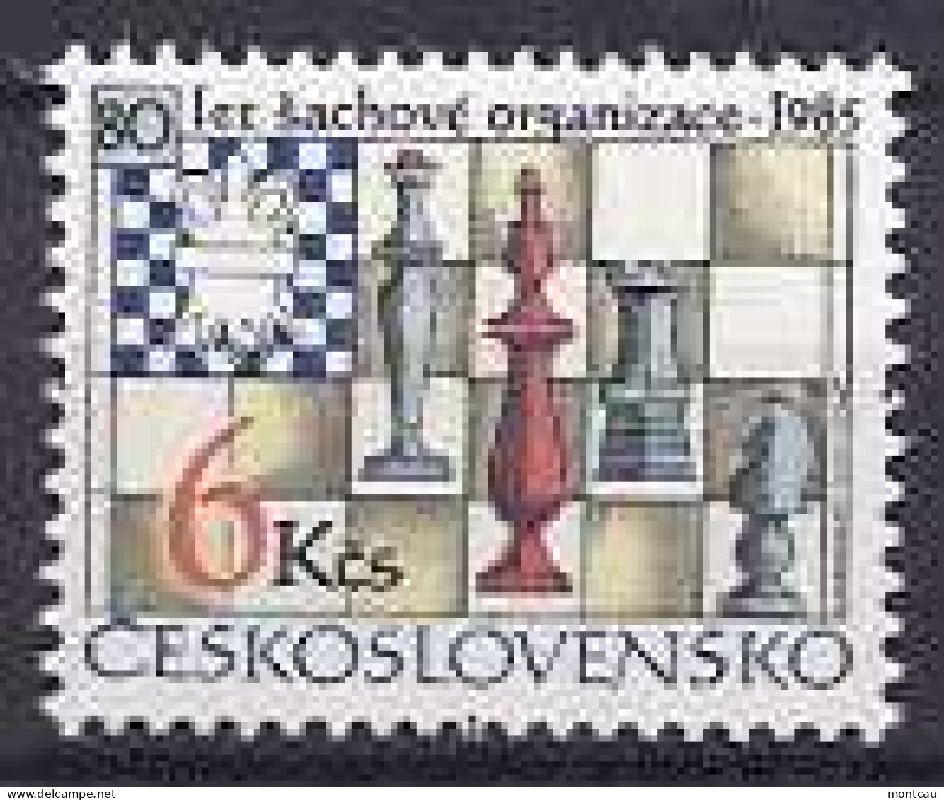 Chess Checoslovaquia  Czechoslovakia1985 - 80 Aniversario De La Federacion De Ajedrez - Chess