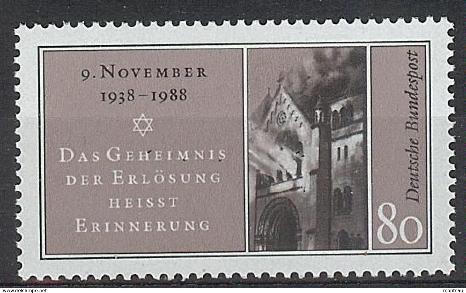 Germany 1988. Noche De Los Cristales Rotos M=1389 Y=1221  (**) - Unused Stamps