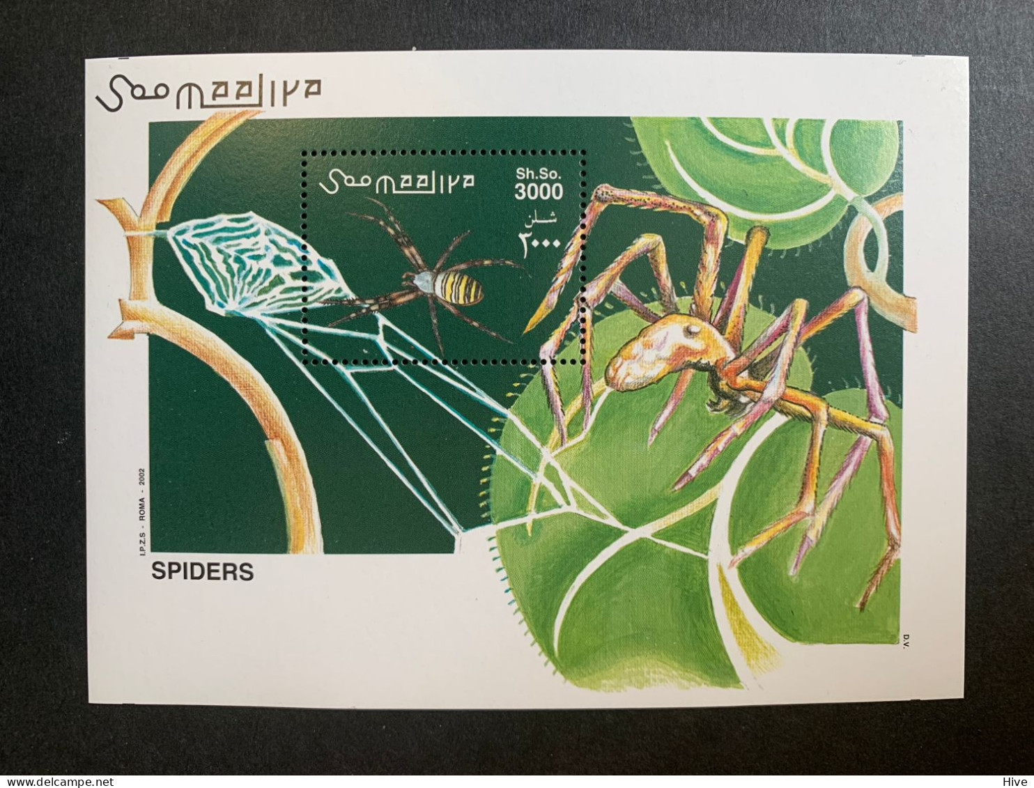 Somalia 2002 Spiders  Nature - Animals - Insects MNH - Somalie (1960-...)