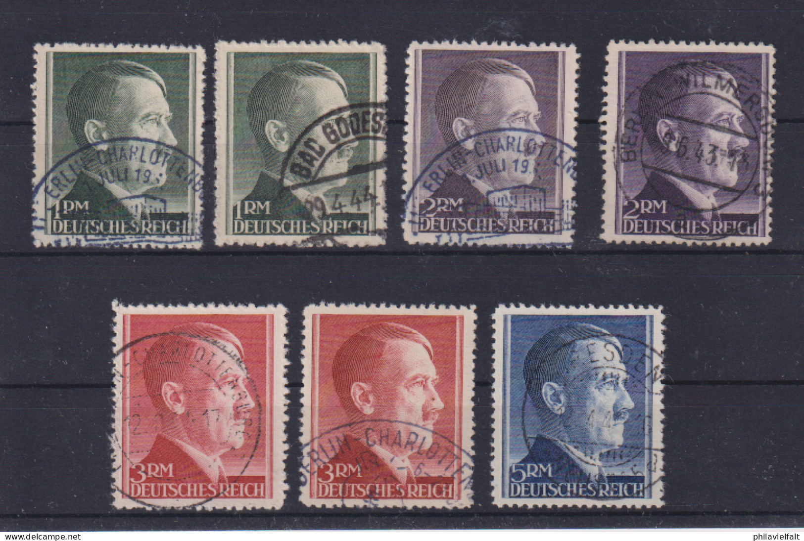 Dt.Reich Dauerserie 1942 MiNo. 799/802A O Mit Farbnuancen - Used Stamps
