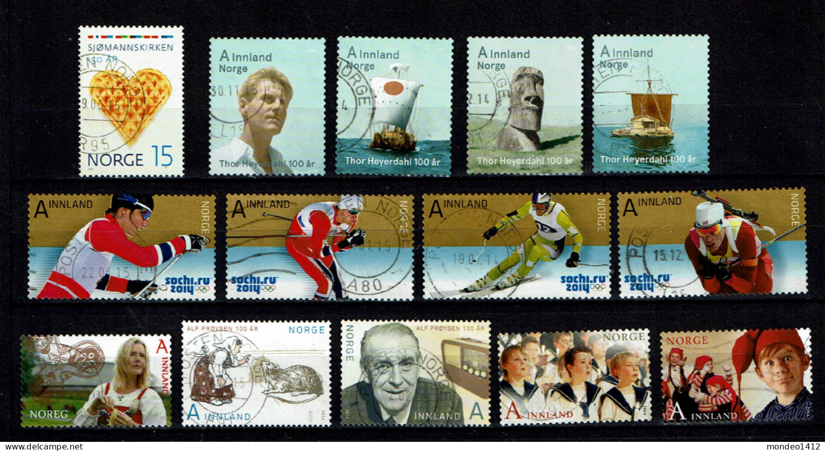 Norway 2014 - Lot Diff. Used, Versch. Gestempelt - Used Stamps