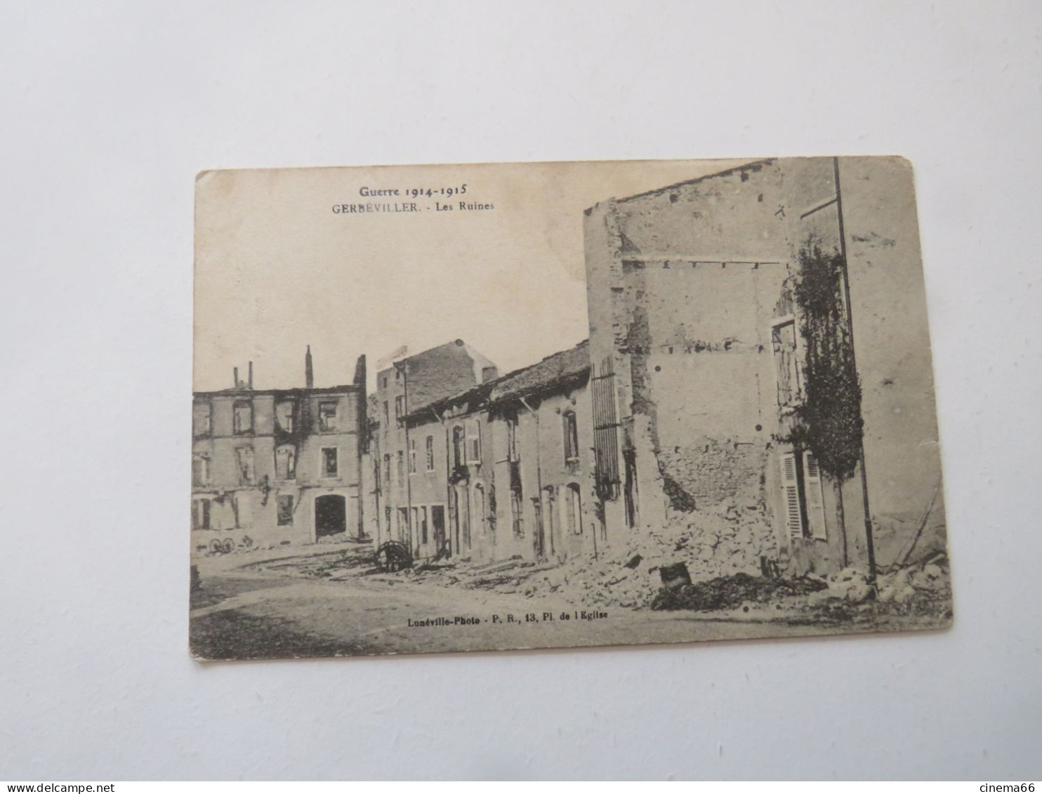 Guerre 1914-1915  GERBEVILLER - Les Ruines - Guerre 1914-18