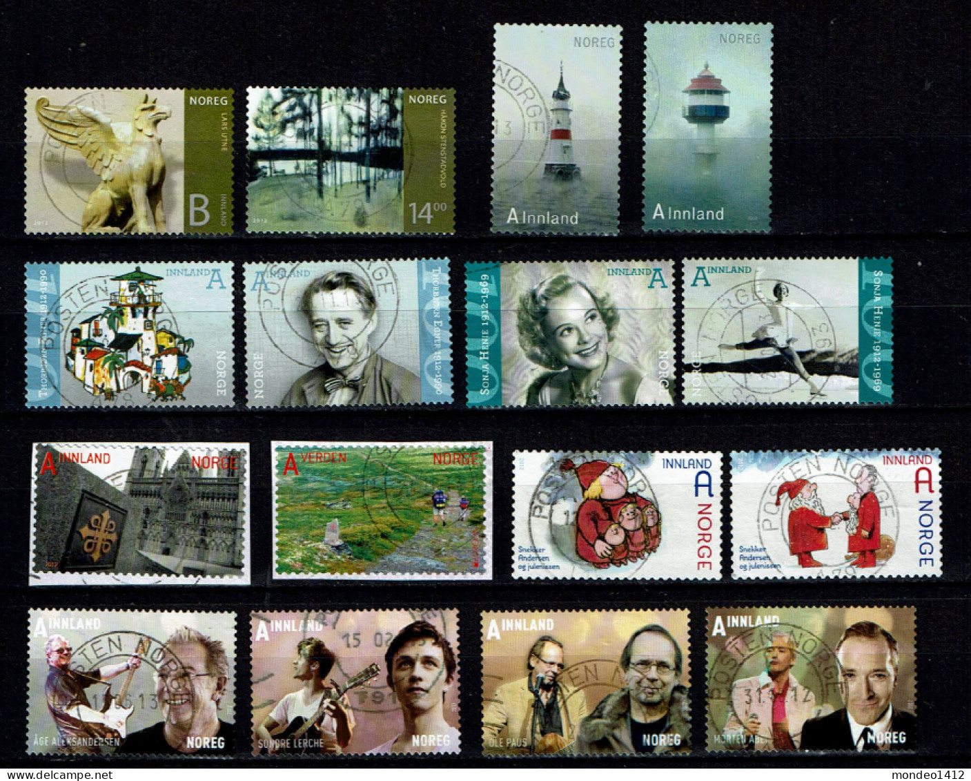 Norway 2012 - Lot Diff. Used, Versch. Gestempelt - Used Stamps