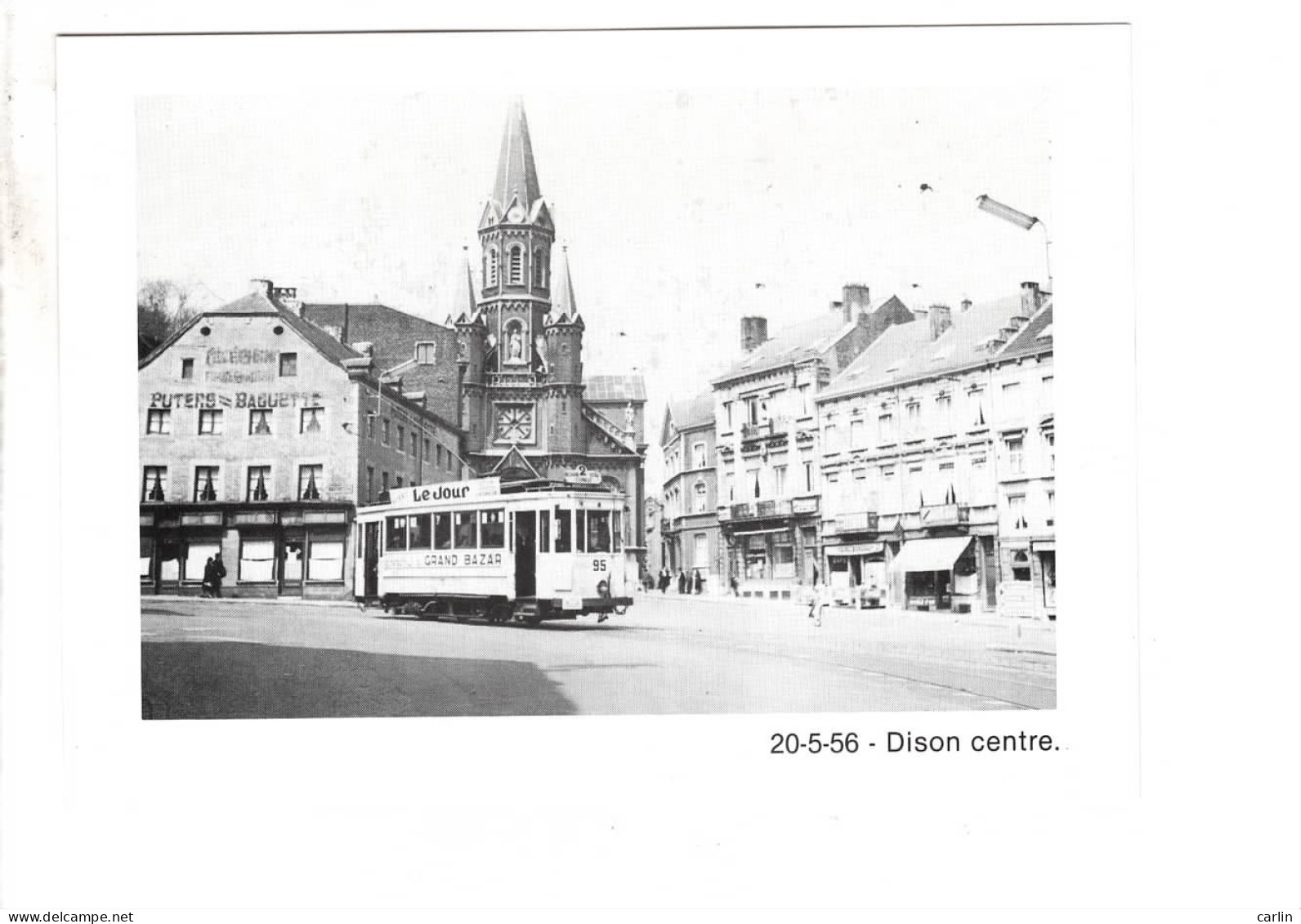 Dison Centre ( Tram ) Pas De Dos Carte Postale !!! - Verviers
