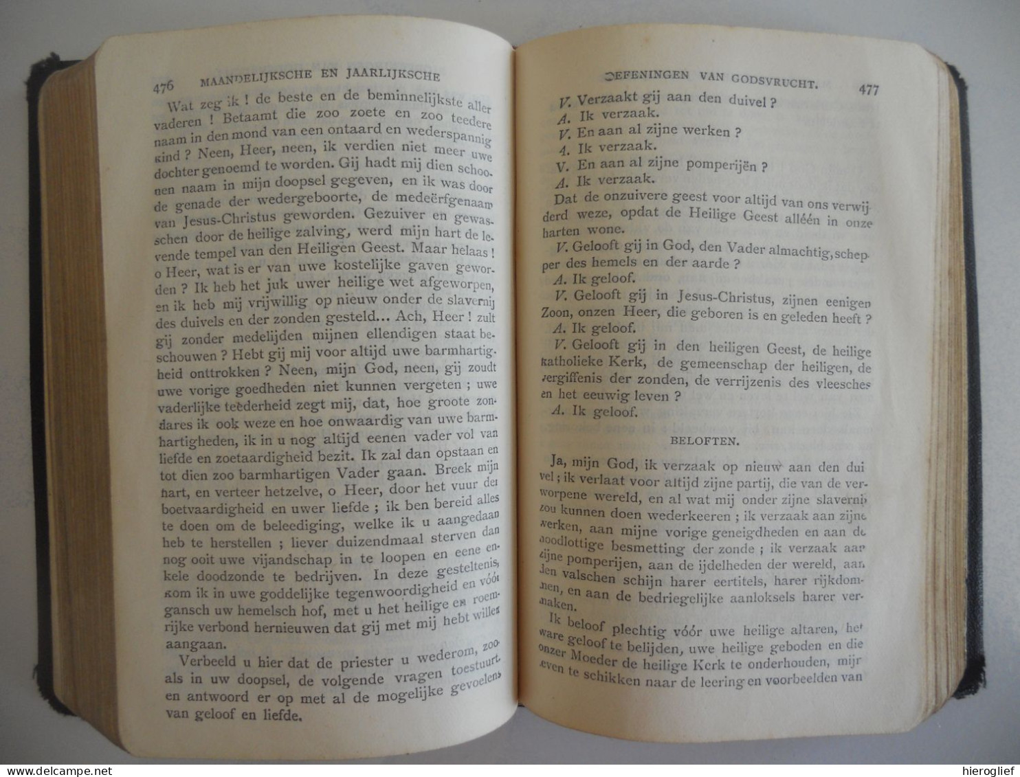 Handboek der KINDEREN van MARIA of Gebedenboek voor vrouwspersonen / Brepols 1923 / devotie gebeden religie