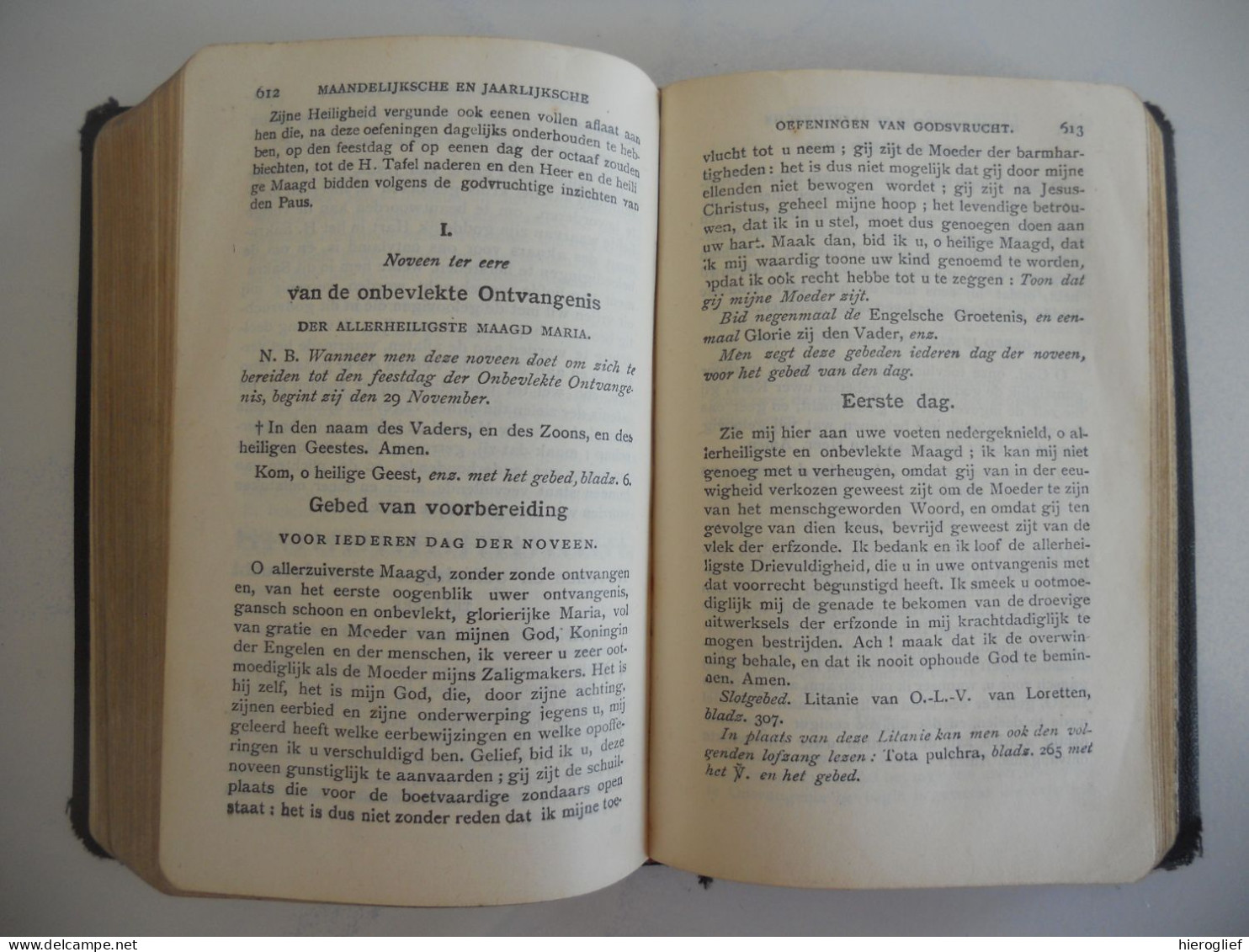 Handboek der KINDEREN van MARIA of Gebedenboek voor vrouwspersonen / Brepols 1923 / devotie gebeden religie