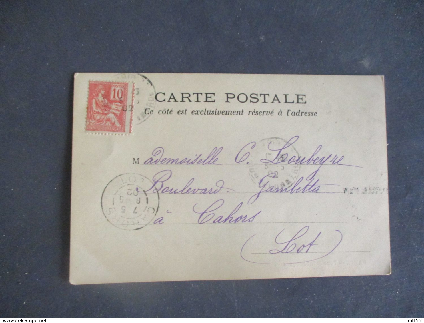 PETIT PIQUAGE A CHEVAL TIMBRE MOUCHON 10 C SUR LETTRE - 1877-1920: Semi-Moderne