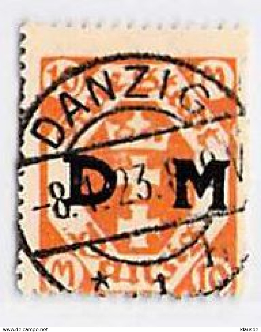 MiNr. 27 O Deutschland Freie Stadt Danzig  Dienstmarken - Service
