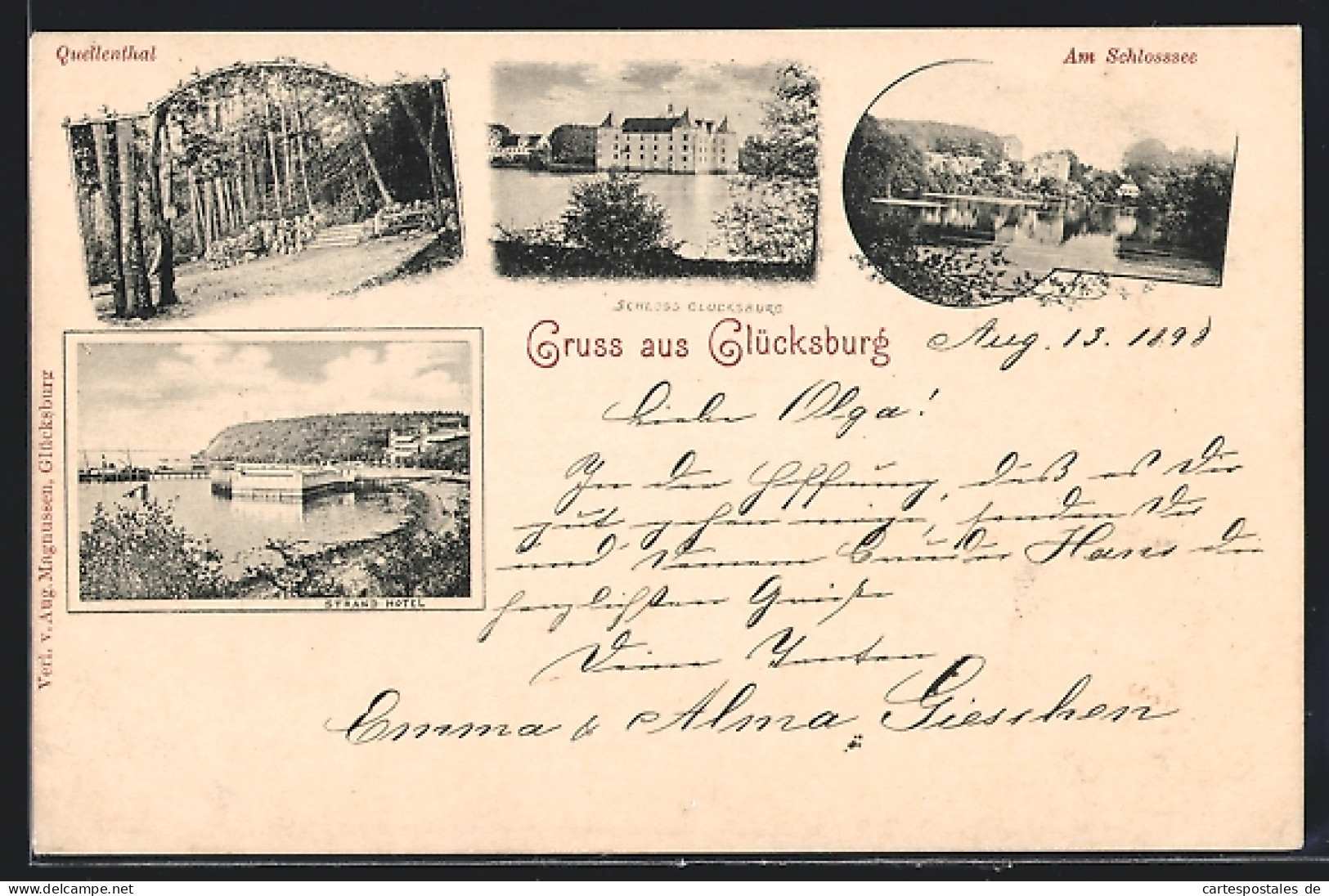 AK Glücksburg, Quellental, Schloss Und Strand-Hotel  - Gluecksburg