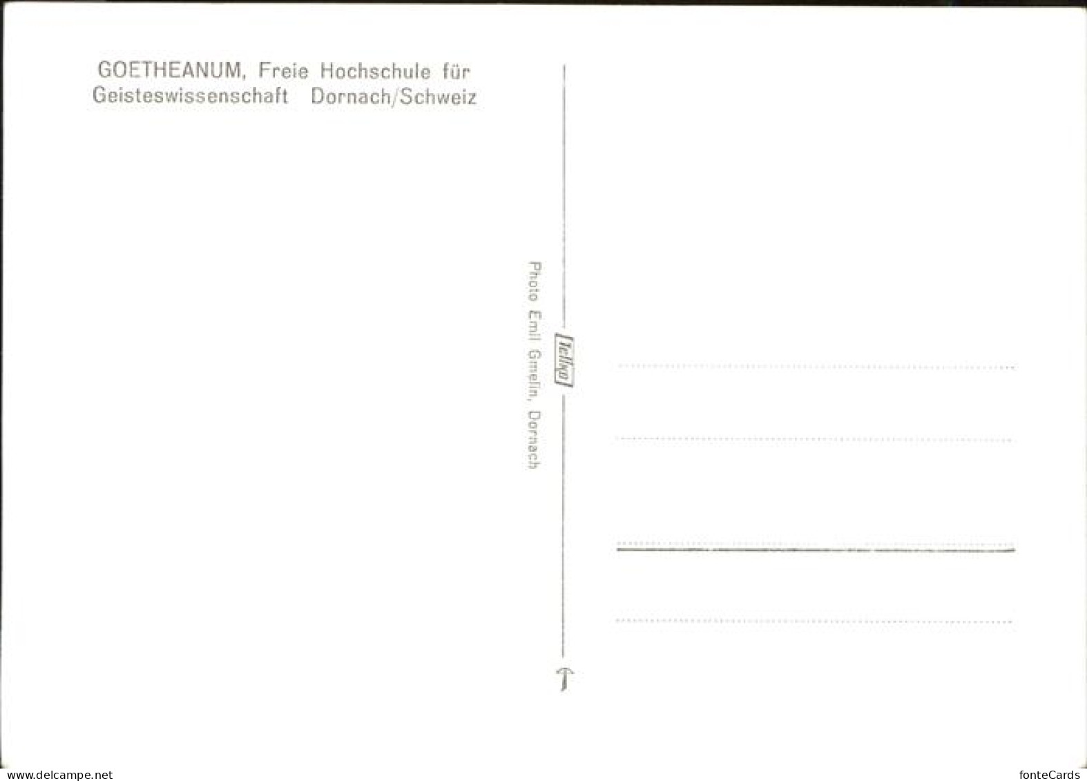 11072201 Dornach_SO Goetheanum - Autres & Non Classés
