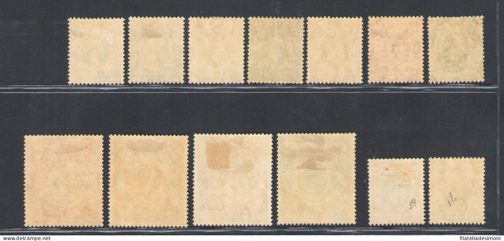 1912-19 Somaliland - Stanley Gibbons N. 12/19 - Serie Di 13 Valori - MH* - Andere & Zonder Classificatie