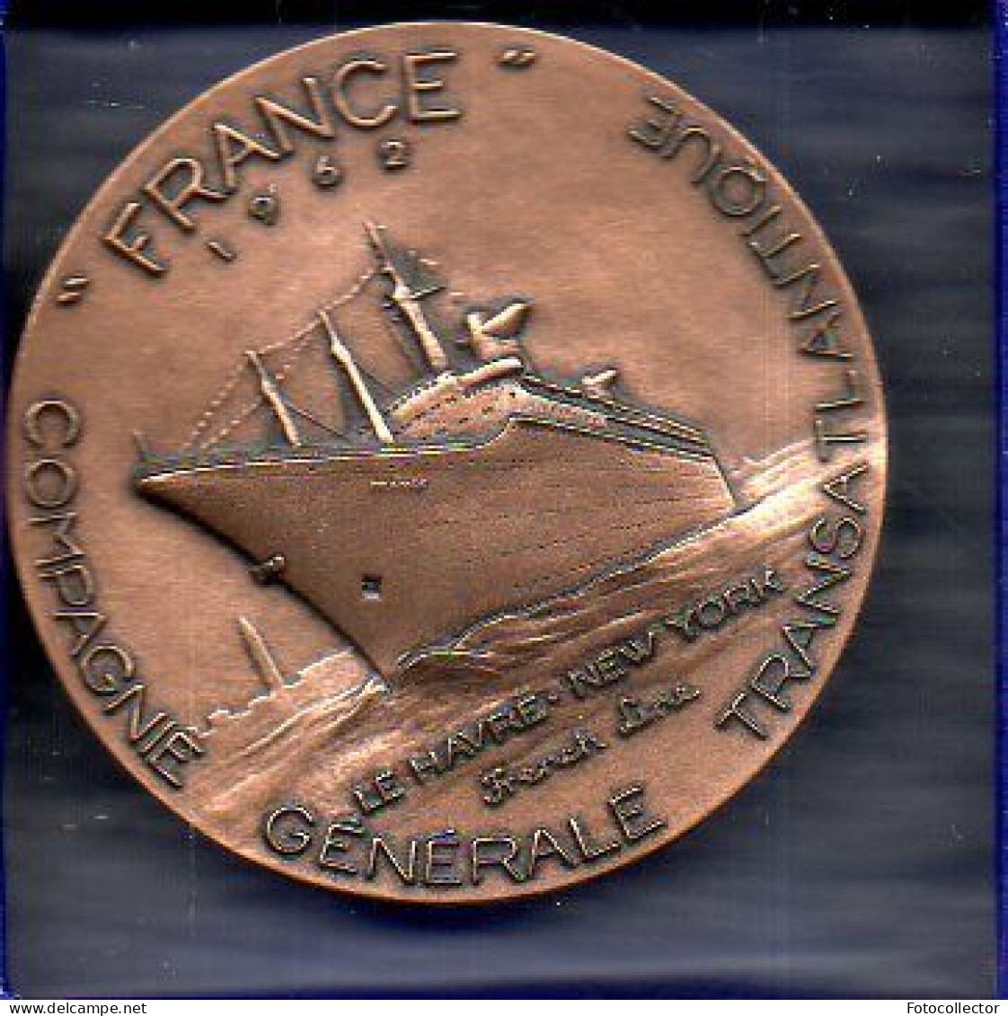 Médaille Paquebot France Par Monnaie De Paris 1962 - Professionals / Firms
