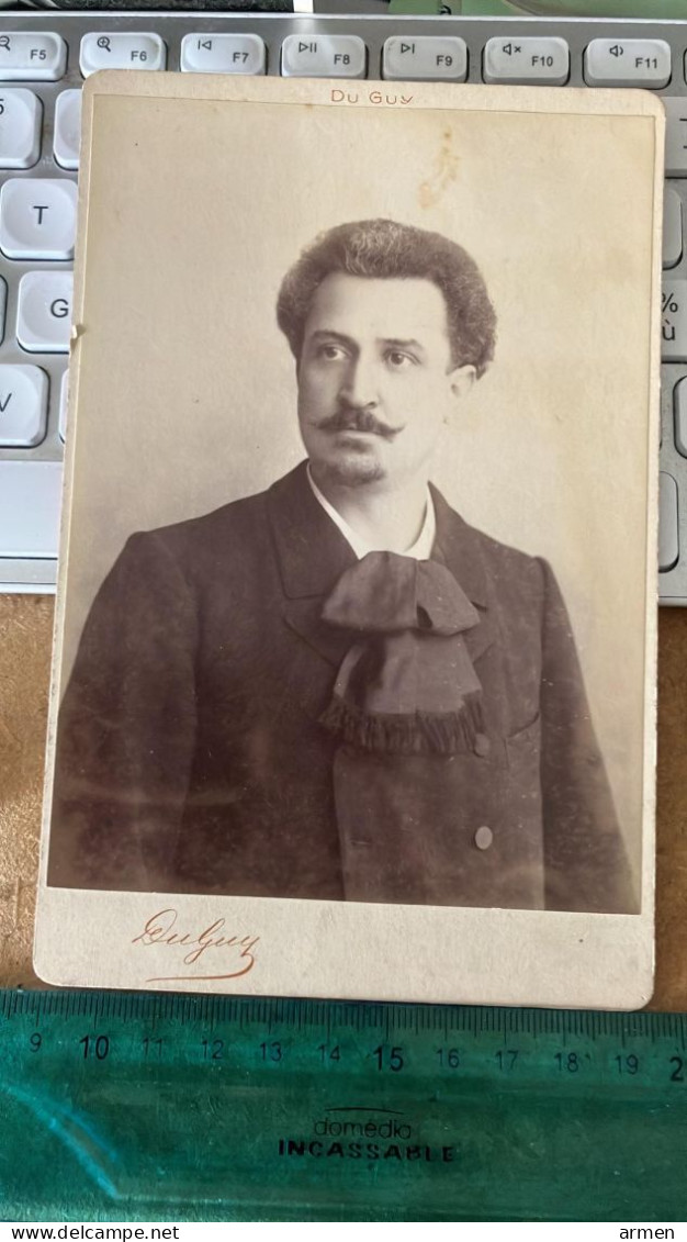 PHOTO CABINET Vers 1880 Potrait De Homme élégant Personnalité Notable -Duguy Paris - Anciennes (Av. 1900)